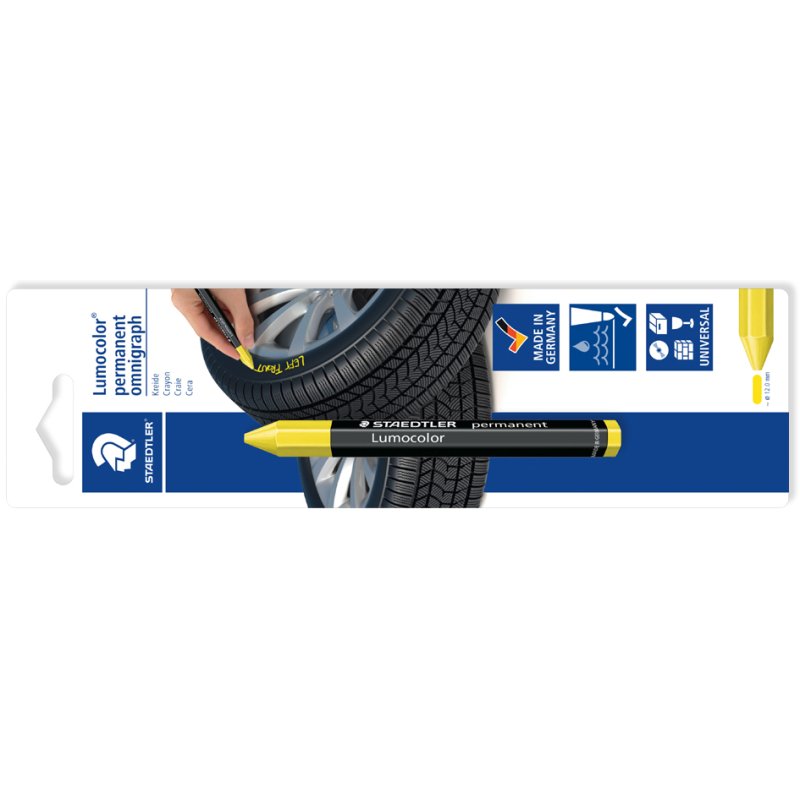 STAEDTLER Universalkreide, zeskantig, geel, 11 mm